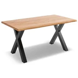 Portobello Esstisch Denver 200 x 100 cm Holz Braun Eiche