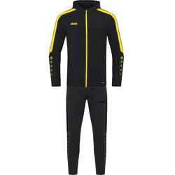 Jako Polyester Power Trainingsanzug mit Kapuze Damen - schwarz/ci