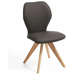 Stuhl Colorado Leder Braun Mocca