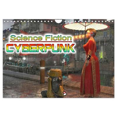 Science Fiction Cyberpunk (Wandkalender 2026 DIN A4 quer), CALVENDO Monatskalender