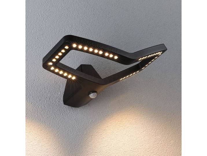 Paulmann Smart Sensor-Wandleuchte Alara, RGBW anthrazit IP44 Alara, schwarz, Metall, Modern, Smart Home Wandleuchte außen