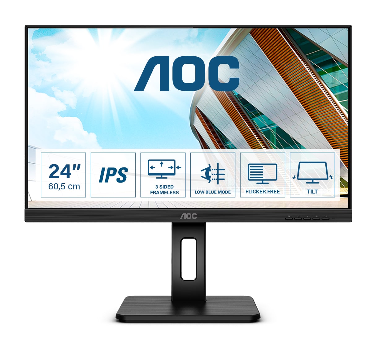 AOC Q24P2Q 23.8 Zoll WQHD IPS Panel 16:9 75 Hz Monitor