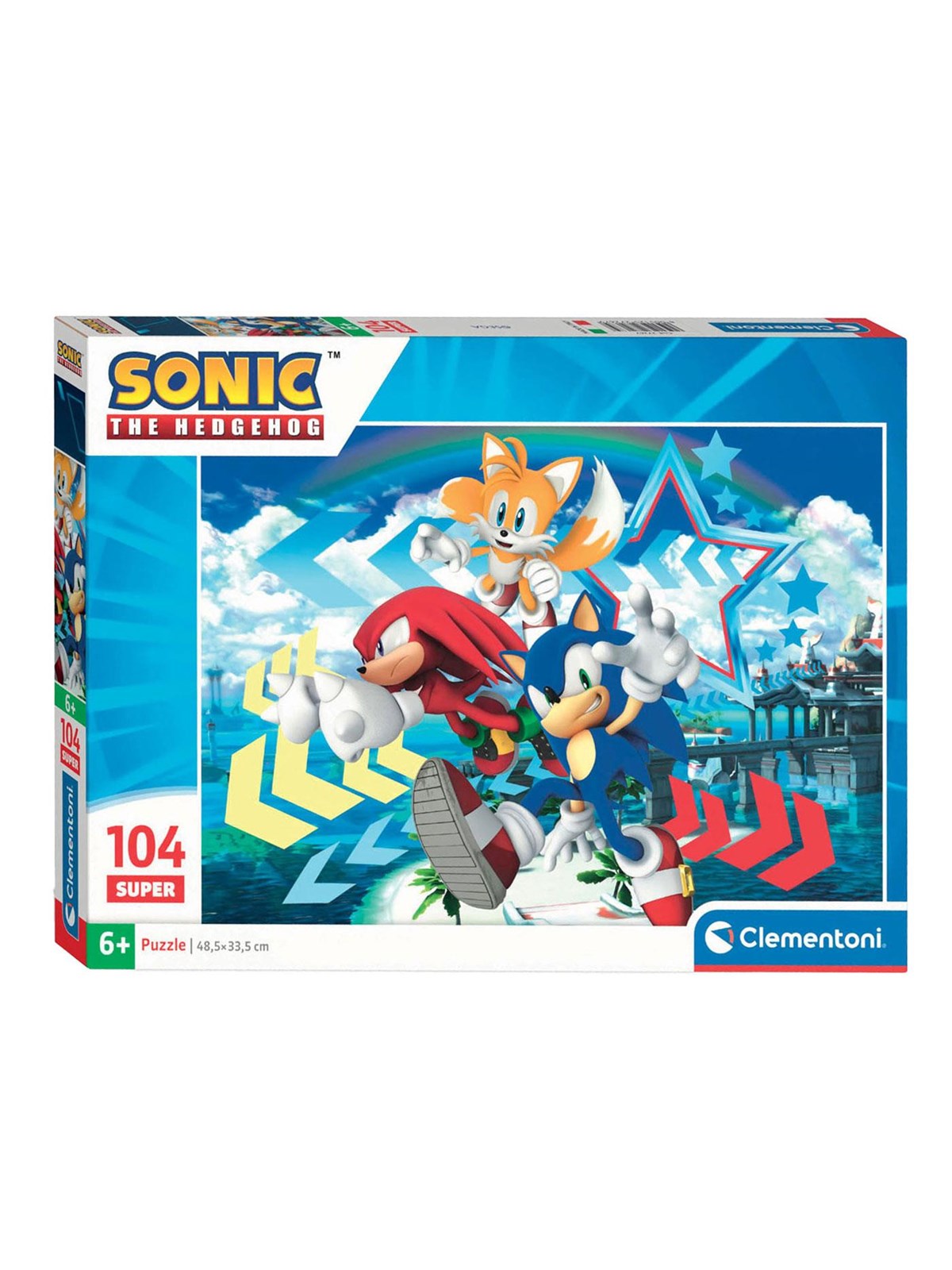 Clementoni Puzzle Sonic, 104 Teile (Super) 2D Puzzles