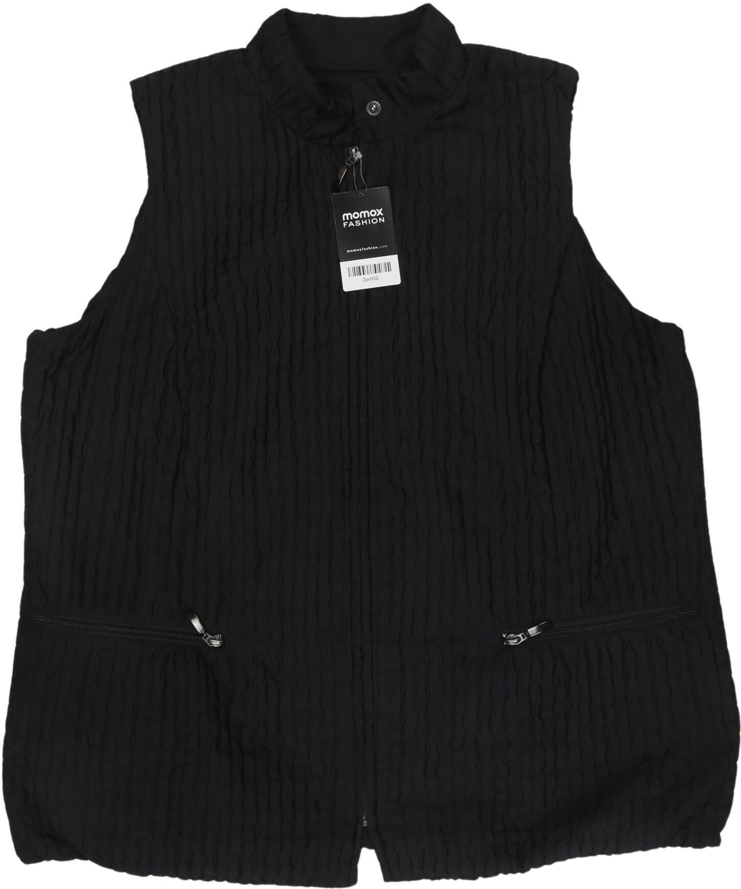 Marina Rinaldi Damen Weste, Schwarz, Gr. M, Synthetik - Second Hand