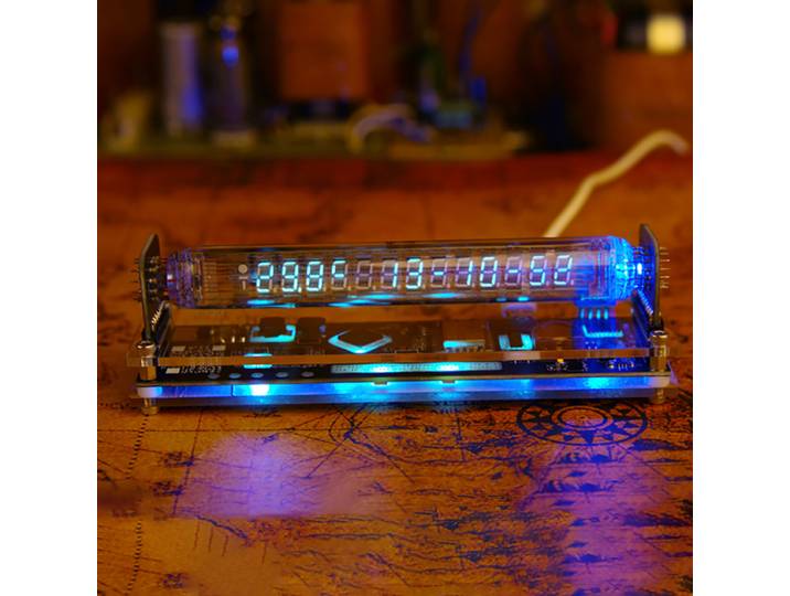 Nixie-Horloges de table numériques à tube sous vide, horloge à tube lumineux britannique, montres électroniques, articles de décoration de chambre, cadeau de bureau