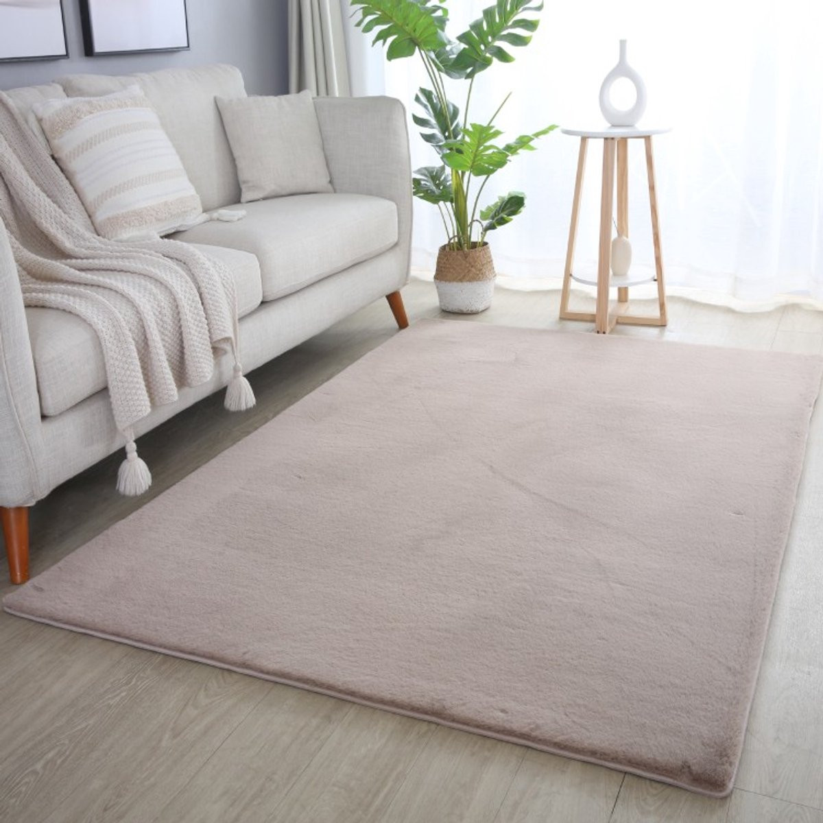 TapisTrend Designer tapijt Beige, katoen, 60 x 110 cm