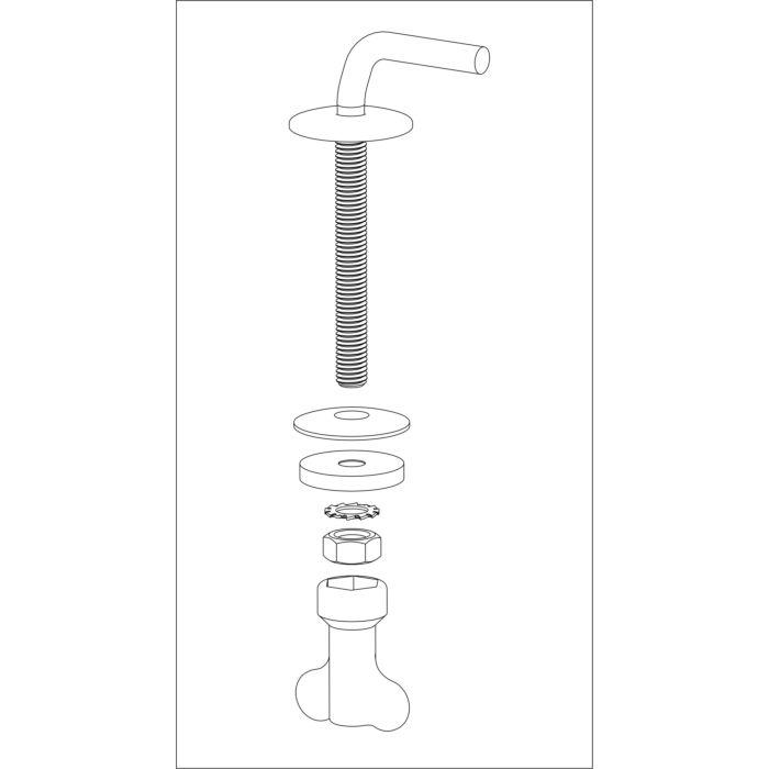 Pagette Pagette Saxo Befestigung 792840600 Edelstahl