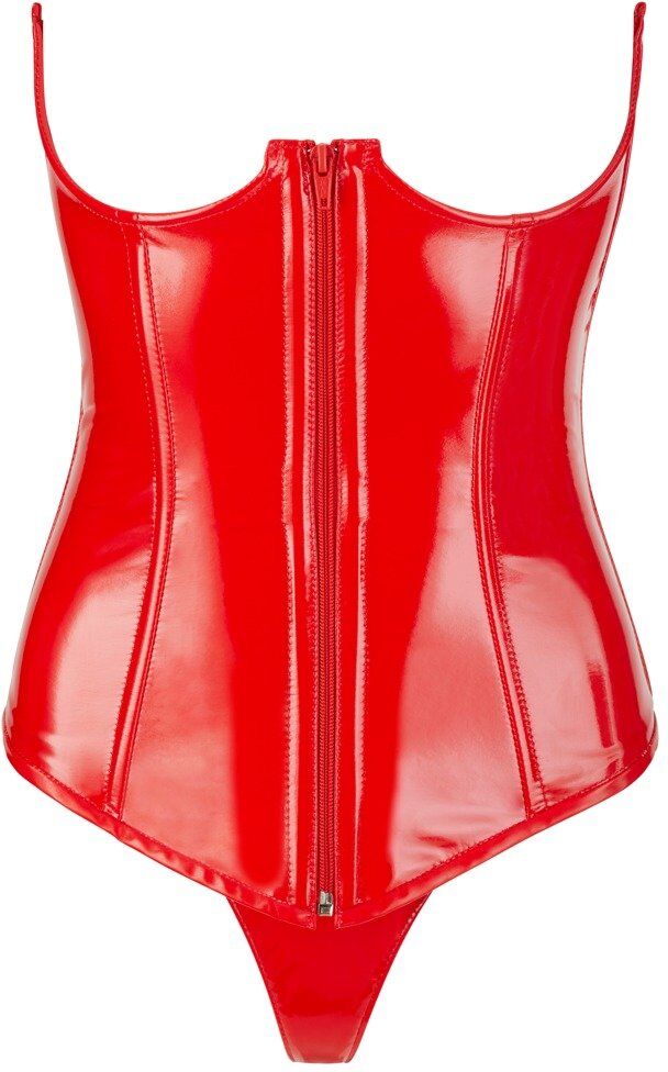 Black Level Corset Vinyle Rouge