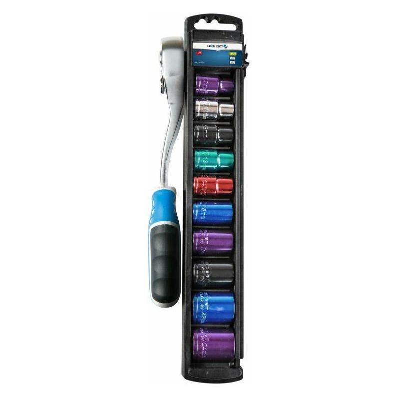 MGA HÖGERT HT1R382 Steckschlüssel-set Mit Ratsche | Steckschlüssel Set | Steckschlüsselsatz |werkzeugsat (24 mm) (HT1R382)