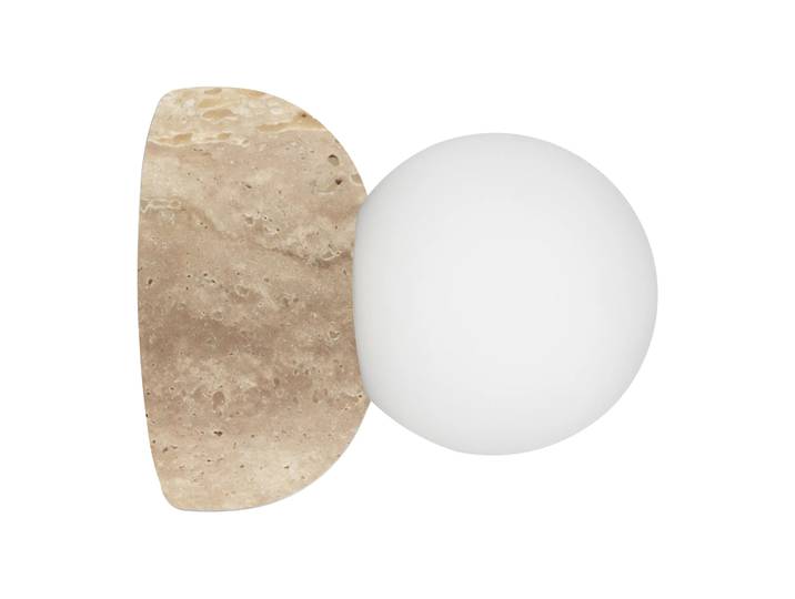 Globen Lighting Applique murale/Plafonnier Torrano 13 cm Travertin