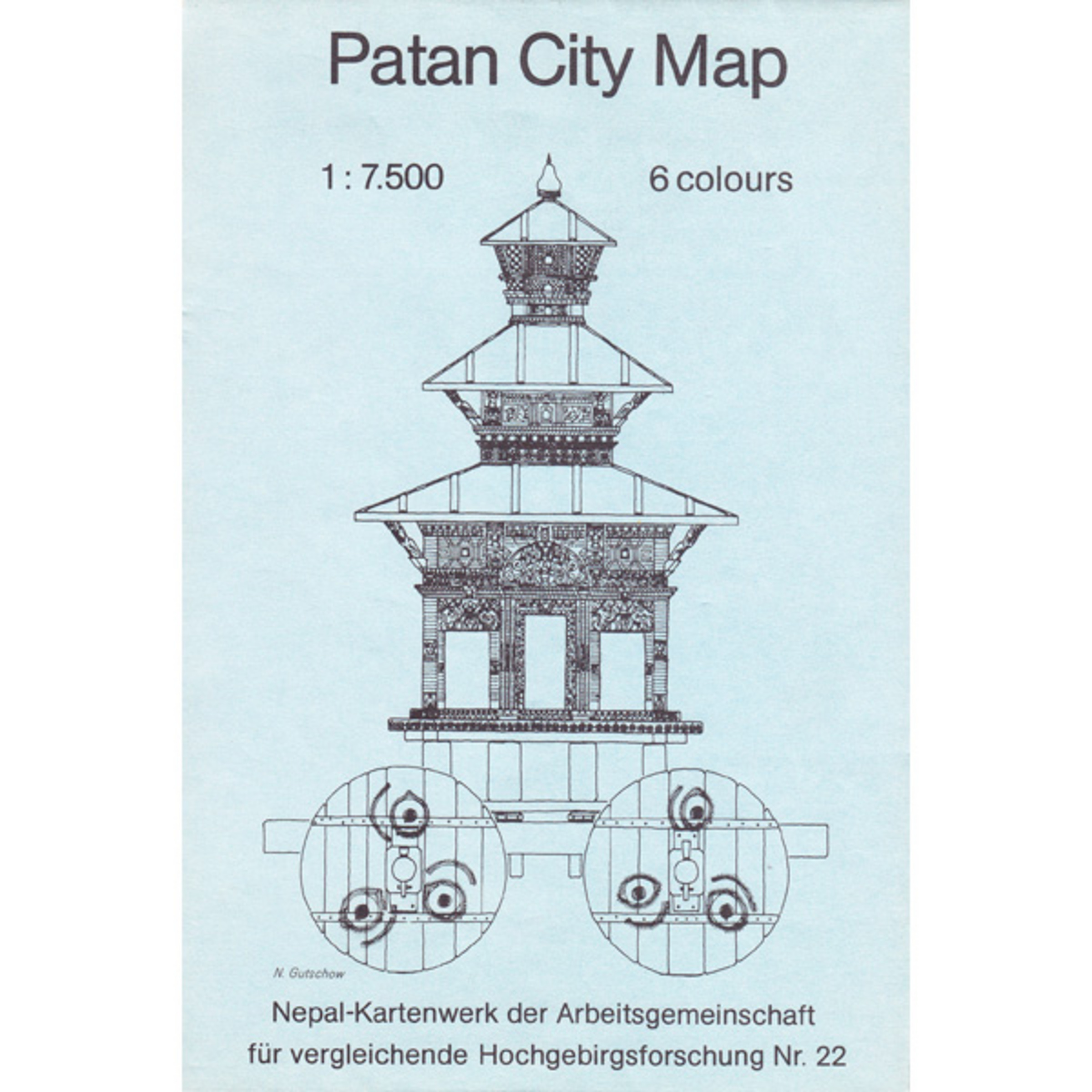 Nelles Map Patan City Karte Nr. 22 Topografische Karten
