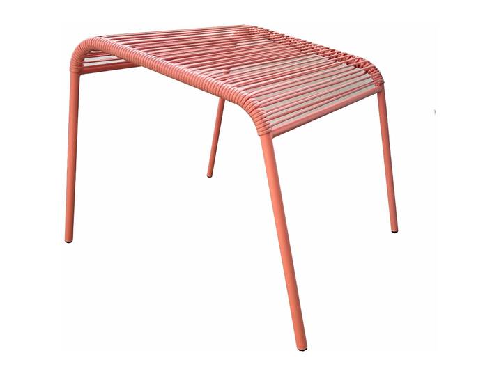 Hocker Caja rosa Kunstrattan H 42 cm - Hocker