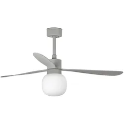 Gleichstrom Deckenventilator Amelia III Grau mit LED