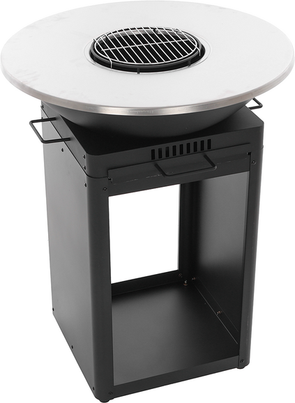 Royal Food FOL-4100 - Holz- und Holzkohlegrill  Grillrost und Grillplatte aus Edelstahl