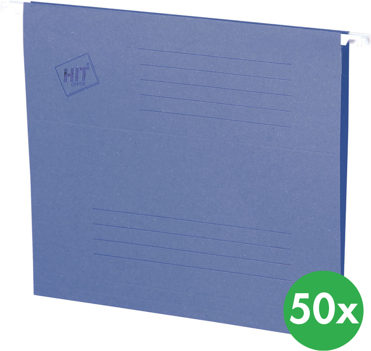 HIT Office Hängemappen A4, blau, 50 Stk.