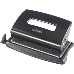 Herlitz Locher 8757395, 1,2 mm, schwarz, Bürolocher, Stanzleistung ca. 12 Blatt