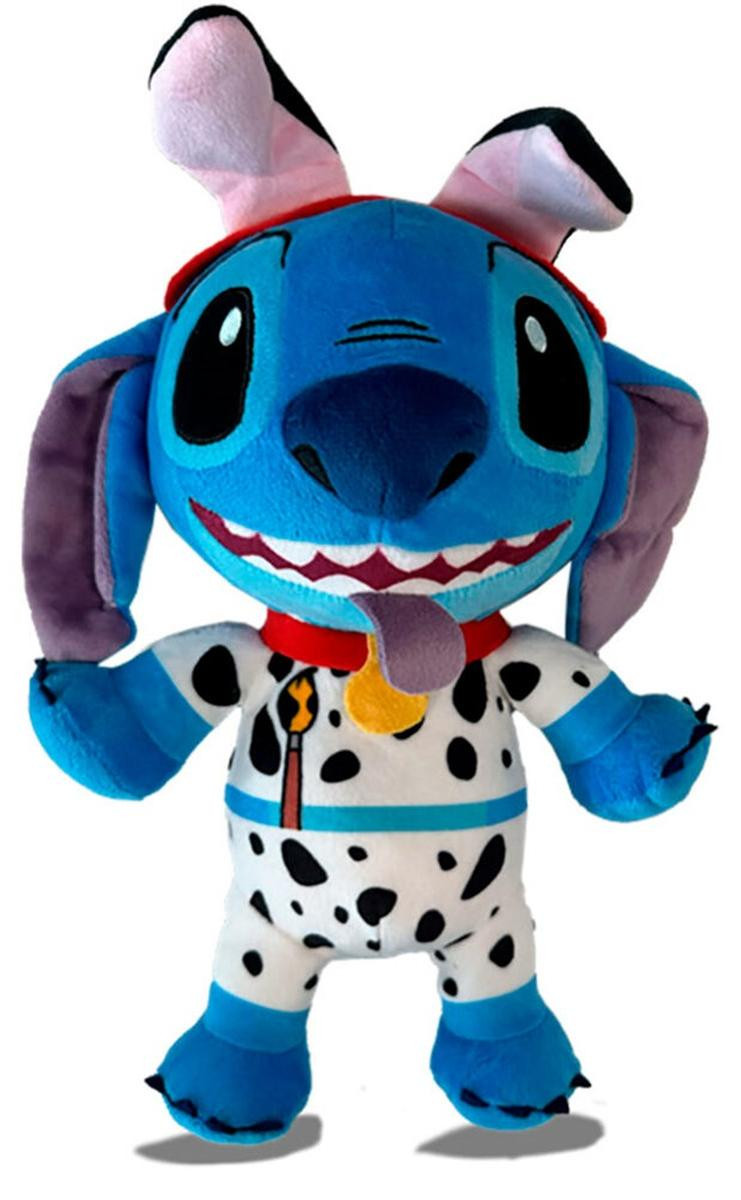 Simba Toys Disney Stitch Pluche Knuffel Dalmatische Stipfiguur, 25 cm
