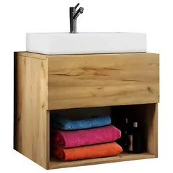 Waschtischkombi Lendas 2-tlg. ca. 60 cm Honigeiche