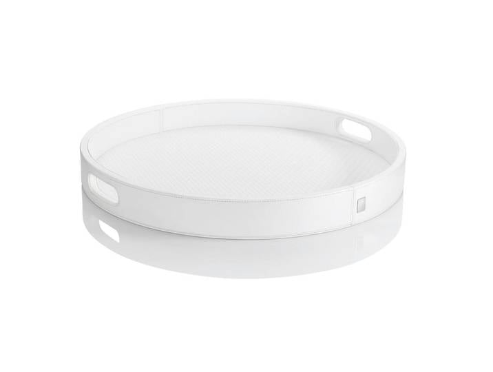 Joop! Tablett Homeline, Weiß, Kunststoff, rund, 7.5 cm, Tischkultur & Servieren, Tabletts