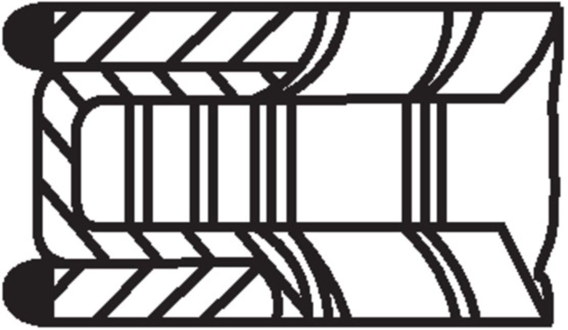 Kolbenringsatz MAHLE 011 08 V0