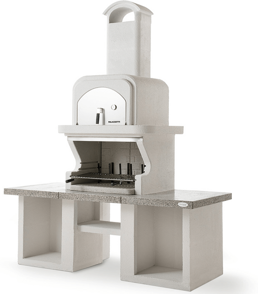 Palazzetti Pamplona - Kombi-Grillkamin-Holzbackofen aus Beton