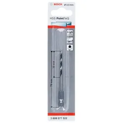 Bosch HSS PointTeQ HEX Metallbohrer DIN338 3,5mm, 1er VE, 2608577522