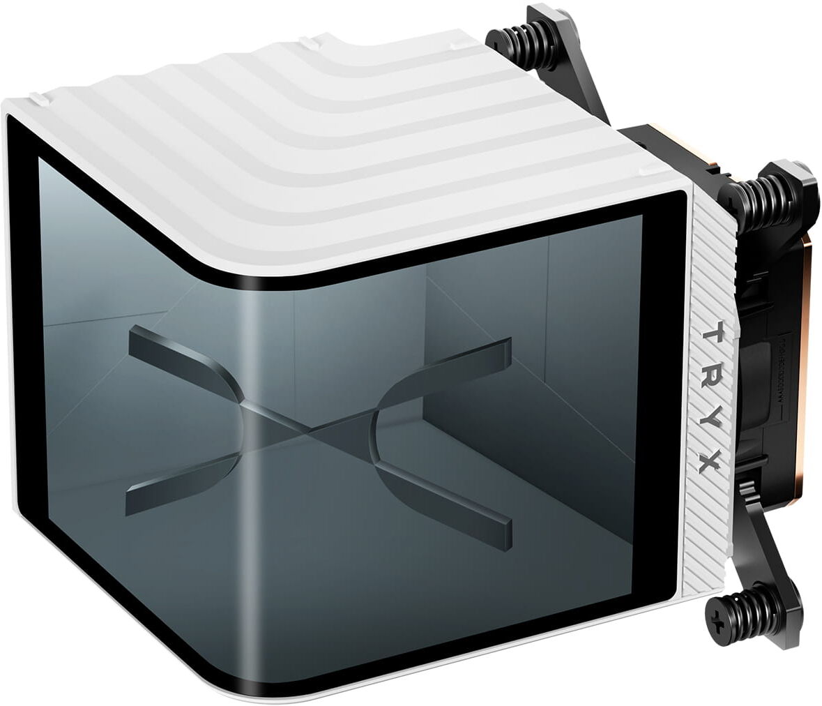TRYX Panorama CPU Wasserblock mit AMOLED-Display - wei&szlig;