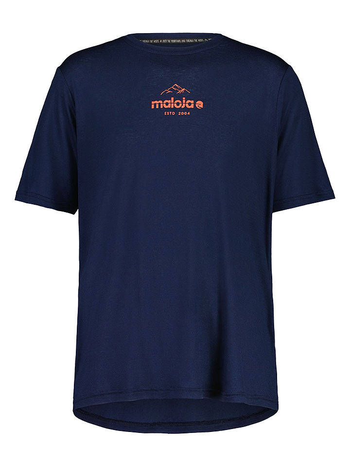 Maloja Funktionsshirt "KalimbergM. Puzzle 1" in Dunkelblau - XS