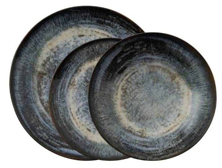 Rosenthal Geschirr-Set Arthur Krupp Stoneware Galaxy Neptune Dinnerset 12tlg, Steinzeug