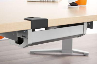 Schäfer Shop Genius Kabelkanal PLANOVA ERGOSTYLE, 718 mm, für 1200er Tisch, weißalu