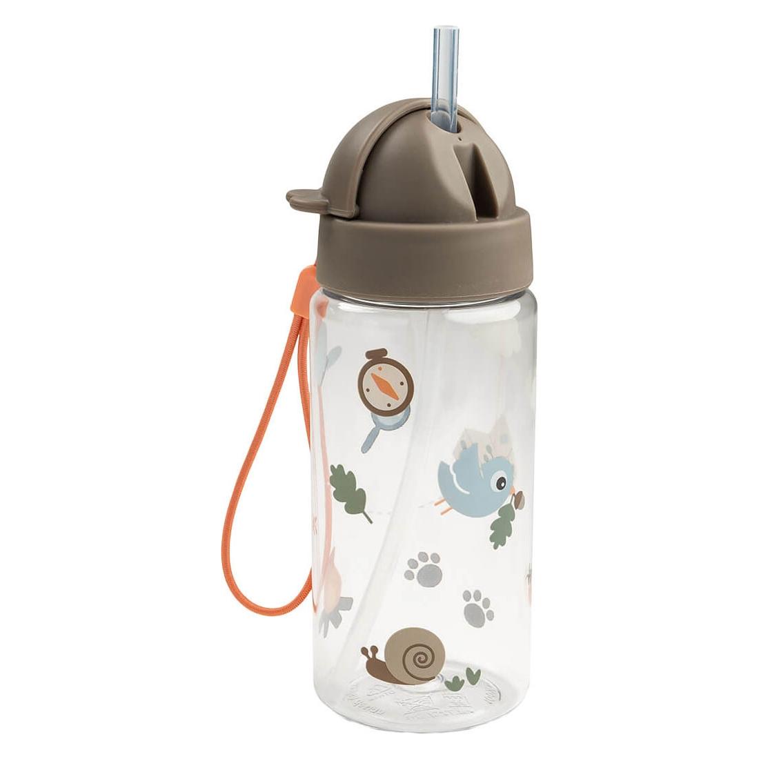 Done by Deer - Trinkflasche mit Strohhalm Tiny trails Sand 350 ml (0.35 l) (1066249)