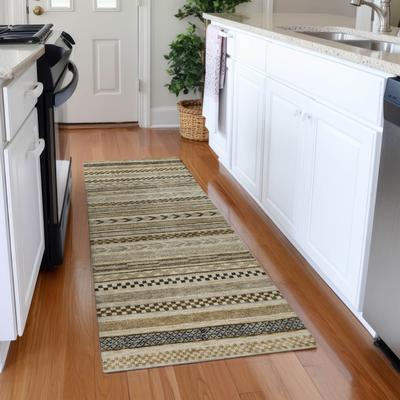 Addison Rugs Machine Washable Indoor/ Outdoor Stripe Abstracts Chantille Rug