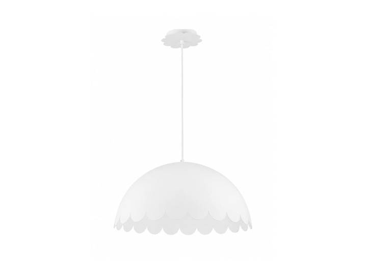 Suspension en métal blanc d50 cm