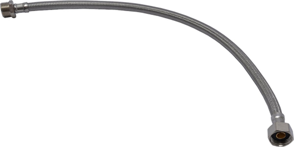 Flexibele PEX slang 15 cm met 1/2 inch vrouwelijk en 3/8 inch mannelijk aansluiting DN8