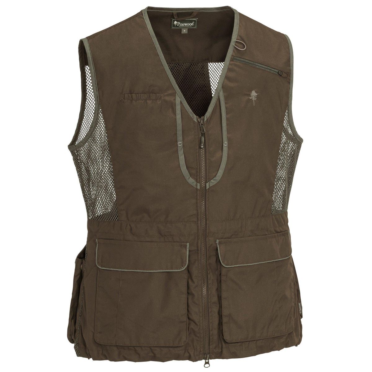 Pinewood Dog Sports 2.0 Women Vest suede brown/d.olive (244) L 1-31840244007