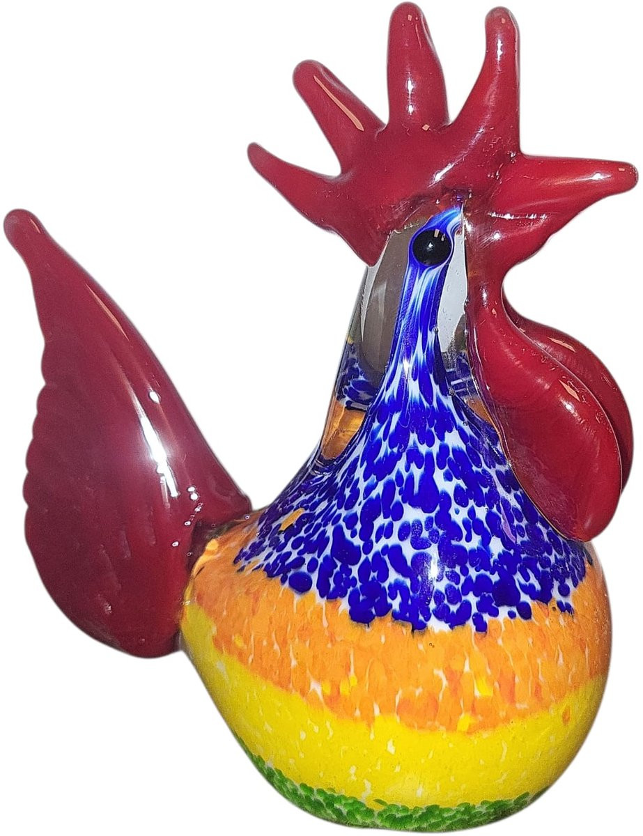 Haan Glassculptuur Haan - Multicolor - Kristalglas - 13 x 12 x 7 cm