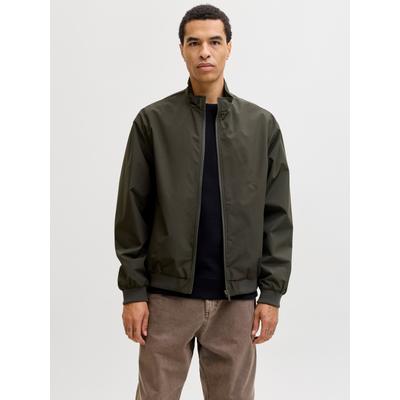Bomberjacke JACK & JONES "JJECHARGE STAND COLLAR BOMBER NOOS", Herren, Gr. XS, rosin, Web, Obermaterial: 100% Polyester, unifarben, Jacken Bomberjacke, mit Stehkragen