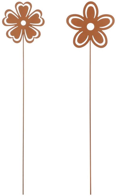 Mica Decorations Mica Gartenstecker Blume Rost 115 cm