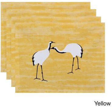 E by Design 18 x 14-inch Stilts Animal Print Placemat (Set of 4)