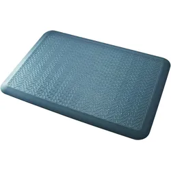 Q-Connect Anti-Ermüdungsmatte, Boden, 90x50cm, rutschfest, schwarz, Mausmatte, Schwarz