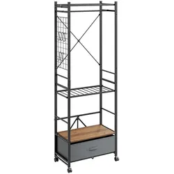 SoBuy, Garderobe + Kleiderstange, KLS23-SCH