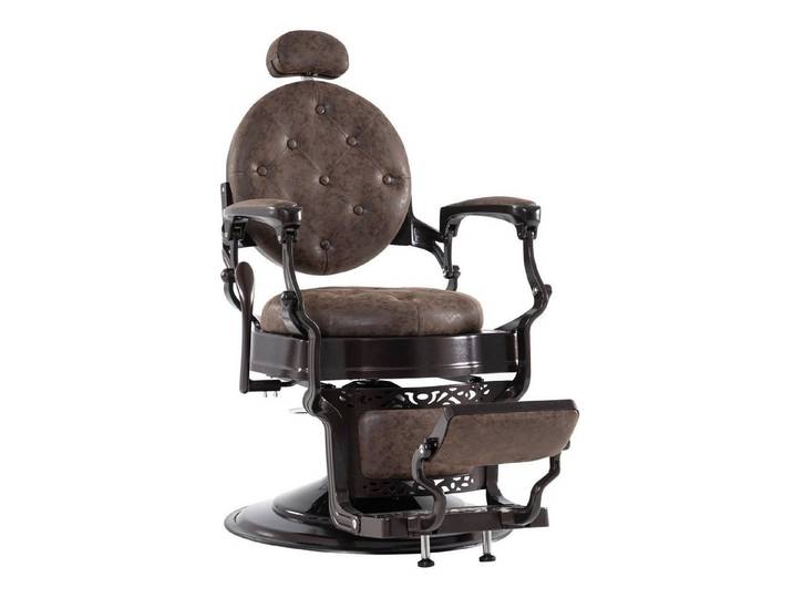 Barberpub Stuhl Barberpub hydraulischer Friseurstuhl 3849, 52 × 52 × 112 cm, Friseursessel mit Retro/ Vintage Stil