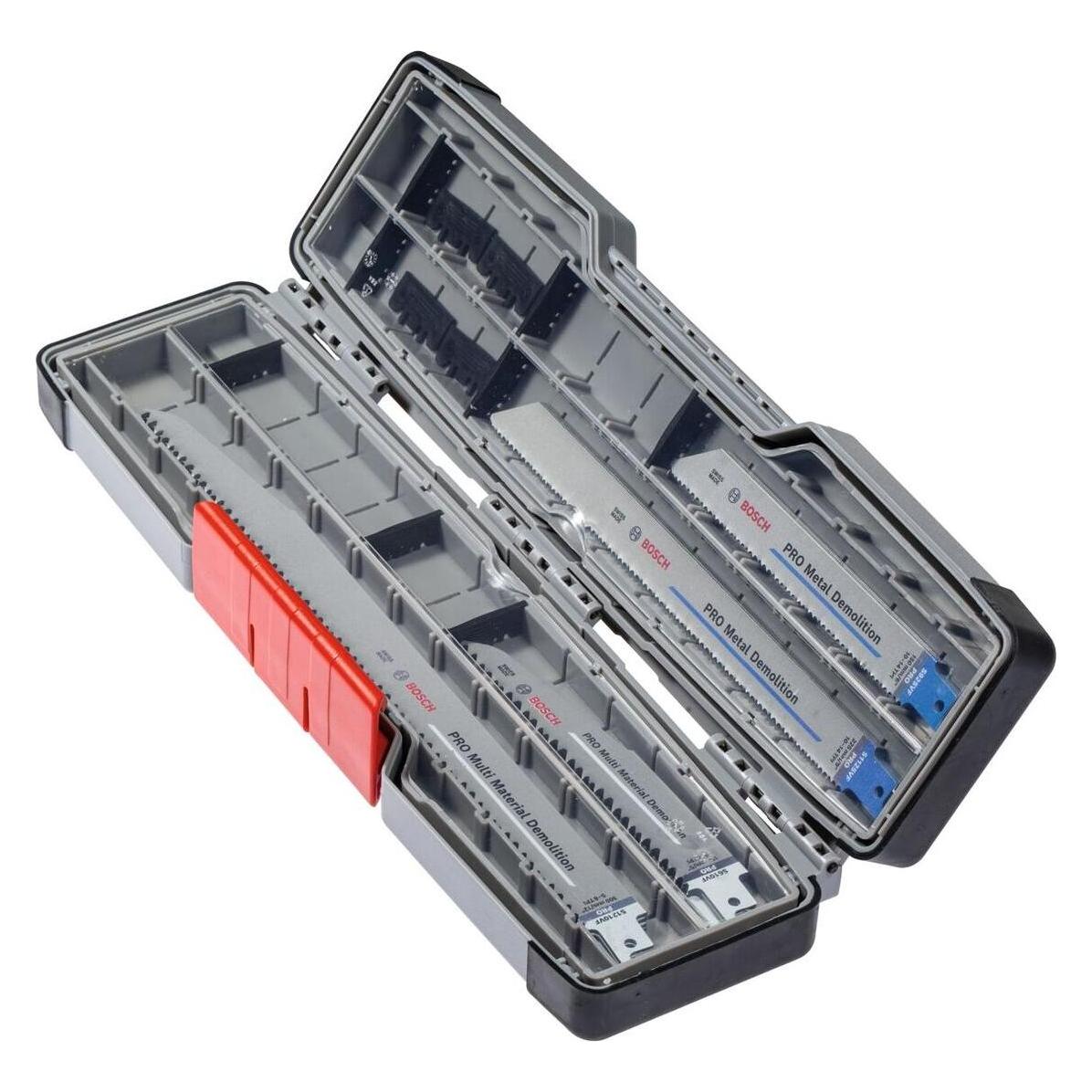 Bosch Professional Zubehör PRO Tough Box Demolition Blatt-Set, 16-tlg. (2607011822)