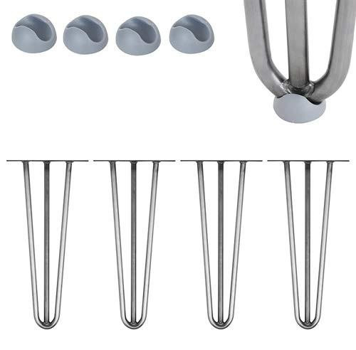 Haarspeld Tafelpoten 12 mm Staal met Vloerbeschermers 60 cm