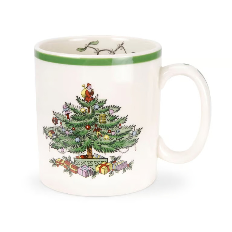 Spode Christmas Tree mok, meerkleurig, set van 4, 22 cl