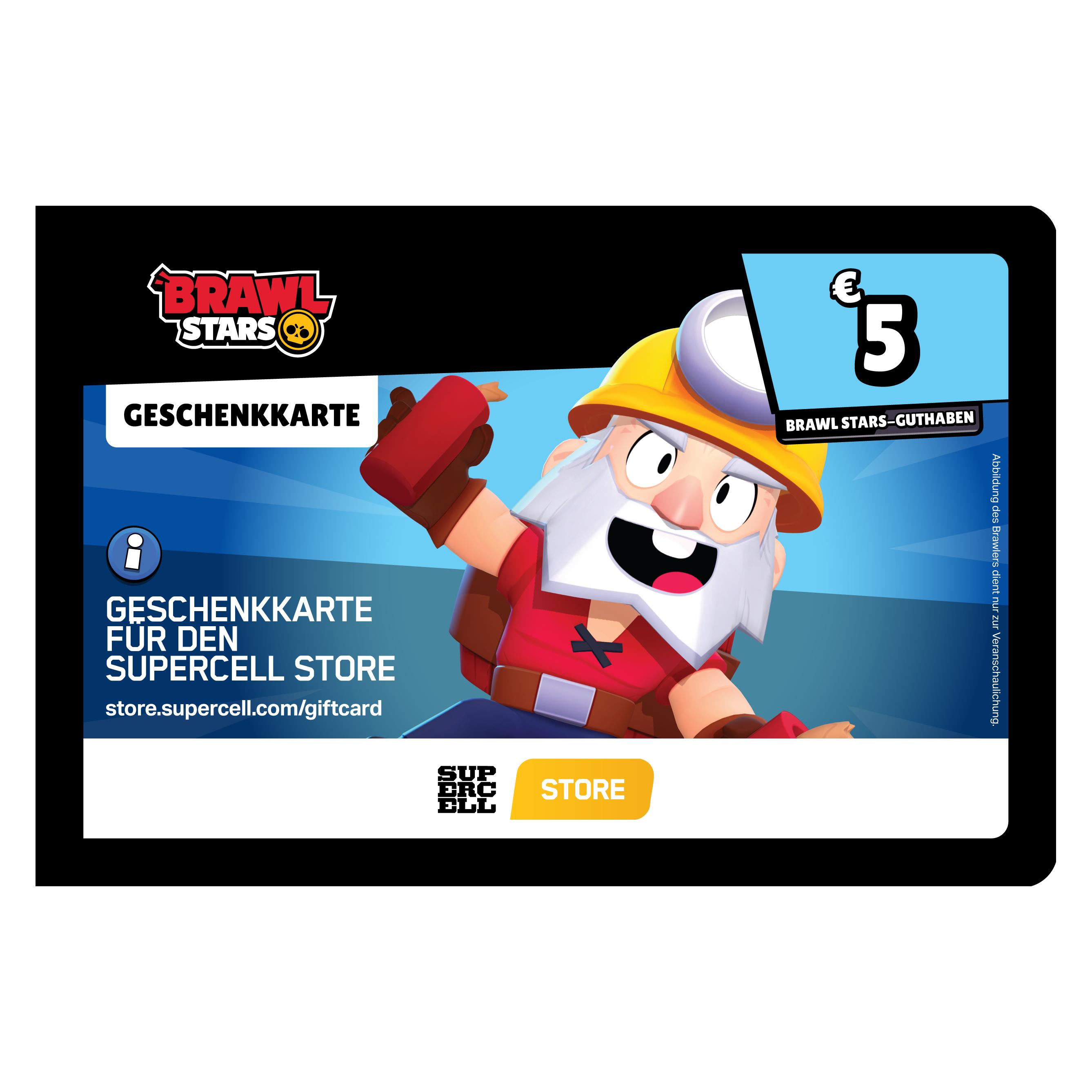 Brawl Stars Geschenkkarte (5 EUR) (brawl-digital-de-5)