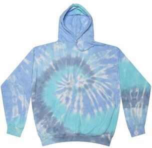 Tie-Dye CD877 d Hooded Sweatshirt in Lagoon size Small   Cotton/Polyester Blend 8777, T8777