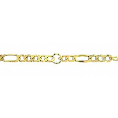 Fußkette ADELIA´S "Damen Goldschmuck 333 Gold Figaro Fußkettchen 25 cm", gold, Fußketten, Damen, Gold, 25 cm 333 Gold Goldschmuck für Damen