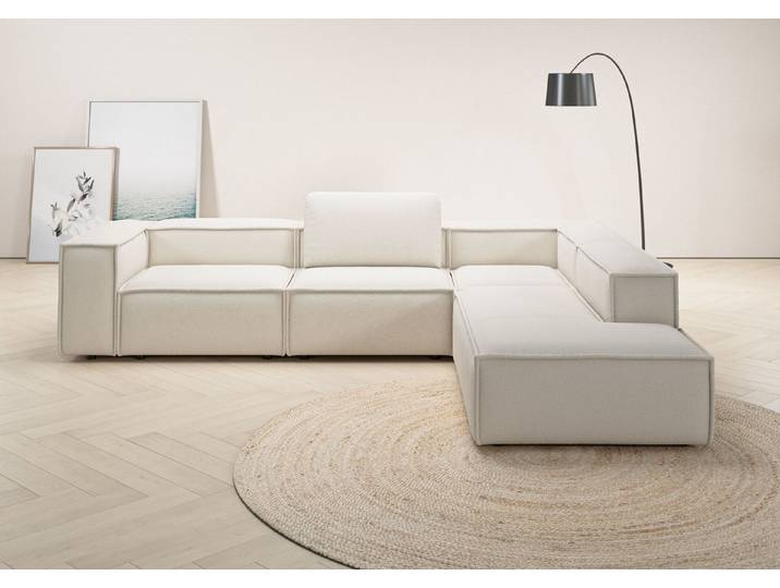Home affaire Ecksofa Watertown luxuriöses Design & erstklassige Qualität, Japandi Design, Breite 311 cm