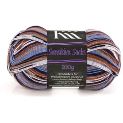 KKK Sockenwolle Sensitive Socks Color "Stripes" – für Wollallergiker